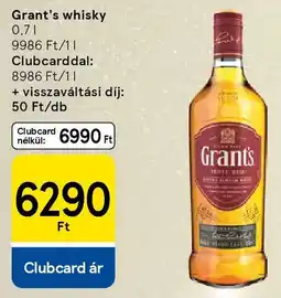 Tesco Grant's whisky ajánlat