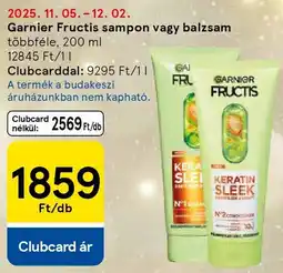 Tesco Garnier Fructis sampon, balzsam ajánlat
