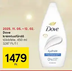 Tesco Dove krémtusfürdő ajánlat