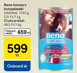 Tesco Reno konzerv kutyaeledel ajánlat