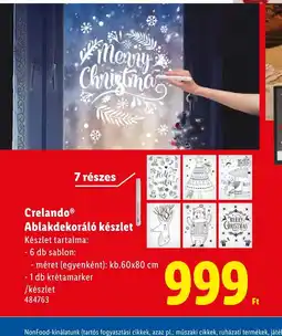 Lidl Crelando® Ablakdekorál készlet ajánlat