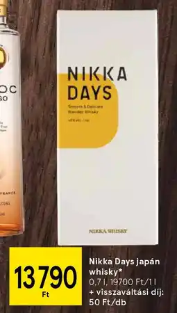 Tesco Nikka Days japán whisky ajánlat