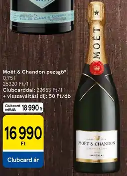 Tesco Moët & Chandon pezsgő ajánlat