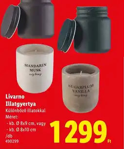 Lidl Livarno Illatgyertya ajánlat