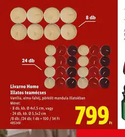 Lidl Livarno Home Illatos teamécses ajánlat