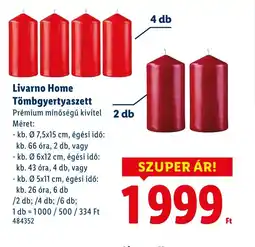 Lidl Livarno Home Tömögyertyaszett ajánlat