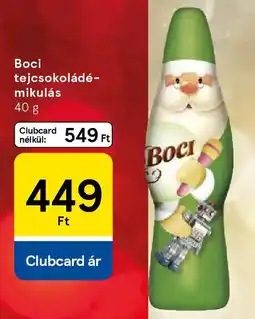 Tesco Boci tejcsokoládé- mikulás ajánlat