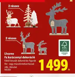Lidl Livarno Fa karácsonyi dekoráci ajánlat