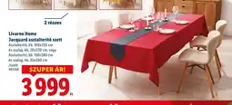 Lidl Lívarno Home Jacquard asztalterítő szett ajánlat