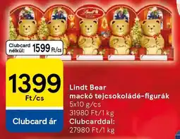 Tesco Lindt Bear mackó tejcsokoládé-figurák ajánlat
