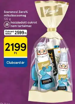 Tesco Szerencsi Zero% mikuláscsomag ajánlat