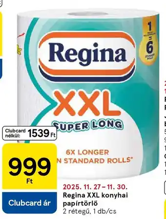 Tesco Regina XXL konyhai papírtörlő ajánlat