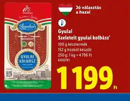 Lidl Gyulai Szeletelt gyulai kolbász ajánlat