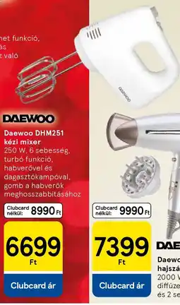 Tesco Daewoo DHM251 kézi mixer ajánlat