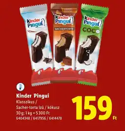 Lidl Kinder Pingui ajánlat