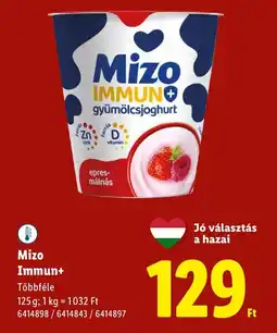Lidl Mizo Immun+ Gyümölcsjoghurt ajánlat