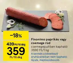 Tesco Finonimo paprikás vagy csemege rúd ajánlat