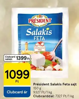 Tesco Président Salakis Feta sajt ajánlat