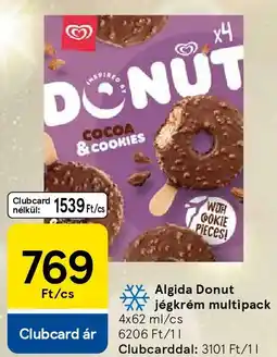 Tesco Algida Donut jégkrém multipack ajánlat