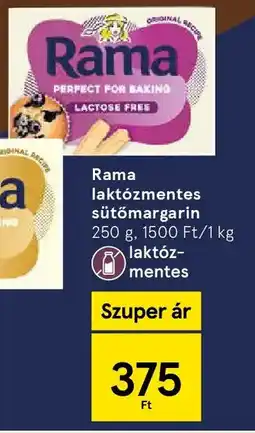 Tesco Rama laktózmentes sütőmargarin ajánlat