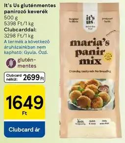 Tesco It's Us gluténmentes panírozó keverék ajánlat