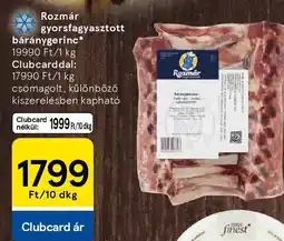 Tesco Rozmár gyorsfagyasztott báránygerinc ajánlat