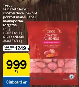 Tesco Tesco színezett fehér csokoládéval bevont, pörkölt mandulabél málnaporba forgatva ajánlat