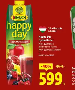 Lidl Happy Day Gyümölcslé ajánlat