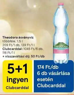 Tesco Theodora ásványvíz ajánlat