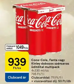 Tesco Coca-Cola, Fanta, Kinley ajánlat