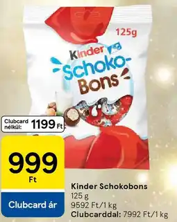 Tesco Kinder Schokobons ajánlat
