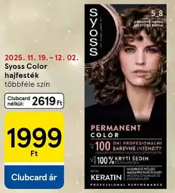 Tesco Syoss Color hajfesték ajánlat