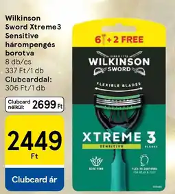 Tesco Wilkinson Sword Xtreme3 Sensitive hárompengés borotva ajánlat