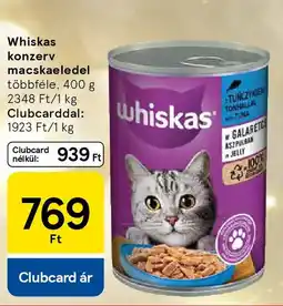 Tesco Whiskas konzerv macskaeledel ajánlat