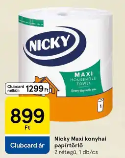 Tesco Nicky Maxi konyhai papírtörlő ajánlat