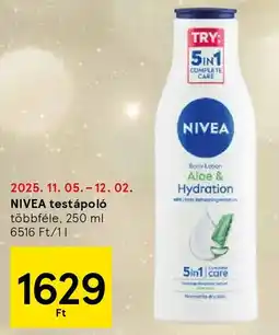 Tesco NIVEA testápoló ajánlat