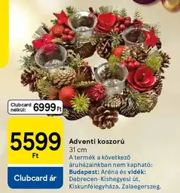 Tesco Adventi koszorú ajánlat