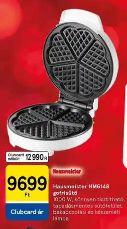 Tesco Hausmeister HM6148 gofrisütő ajánlat