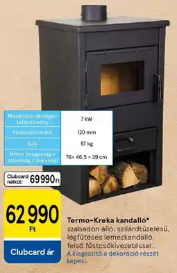 Tesco Termo-Kreka kandalló ajánlat
