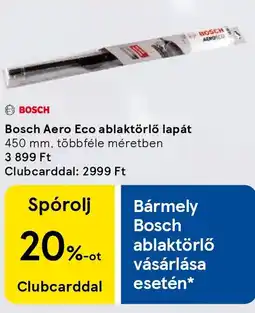 Tesco Bosch Aero Eco ablaktörlő lapát ajánlat