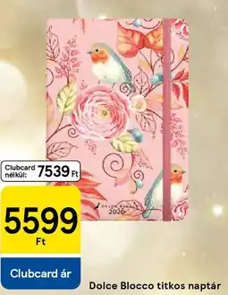 Tesco Dolce Blocco titkos naptár ajánlat