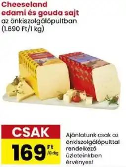 Spar Market Cheeseland edami és gouda sajt ajánlat