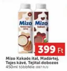 PRIVÁT Mizo Kakaós ital, Madártej, Tejes kávé, Tejital dobozos ajánlat