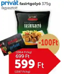 PRIVÁT Privȧt fasírtgolyó ajánlat