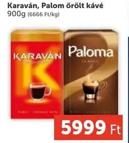 PRIVÁT Karaván, Palom őrölt kávé ajánlat