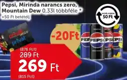 PRIVÁT Pepsi, Mirinda narancs zero, Mountain Dew ajánlat