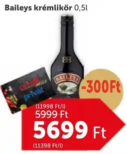 PRIVÁT Baileys krémlikőr ajánlat