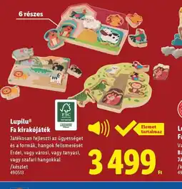 Lidl Lupilu Fa kirakjáték ajánlat