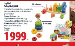 Lidl Lupilu Fa logikai játék ajánlat