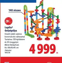 Lidl Lupilu Golypálya ajánlat